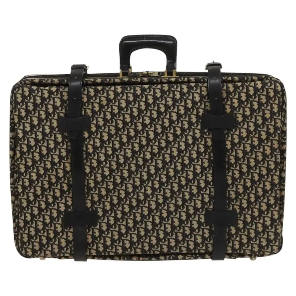 DIOR Trotter Canvas Trunk Navy Gold